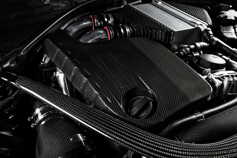 Eventuri BMW F8X M3 / M4 S55 Black Carbon Engine Cover-Performance-Silicon Valley Bimmer