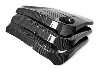 Eventuri BMW F8X M3 / M4 S55 Black Carbon Engine Cover-Performance-Silicon Valley Bimmer