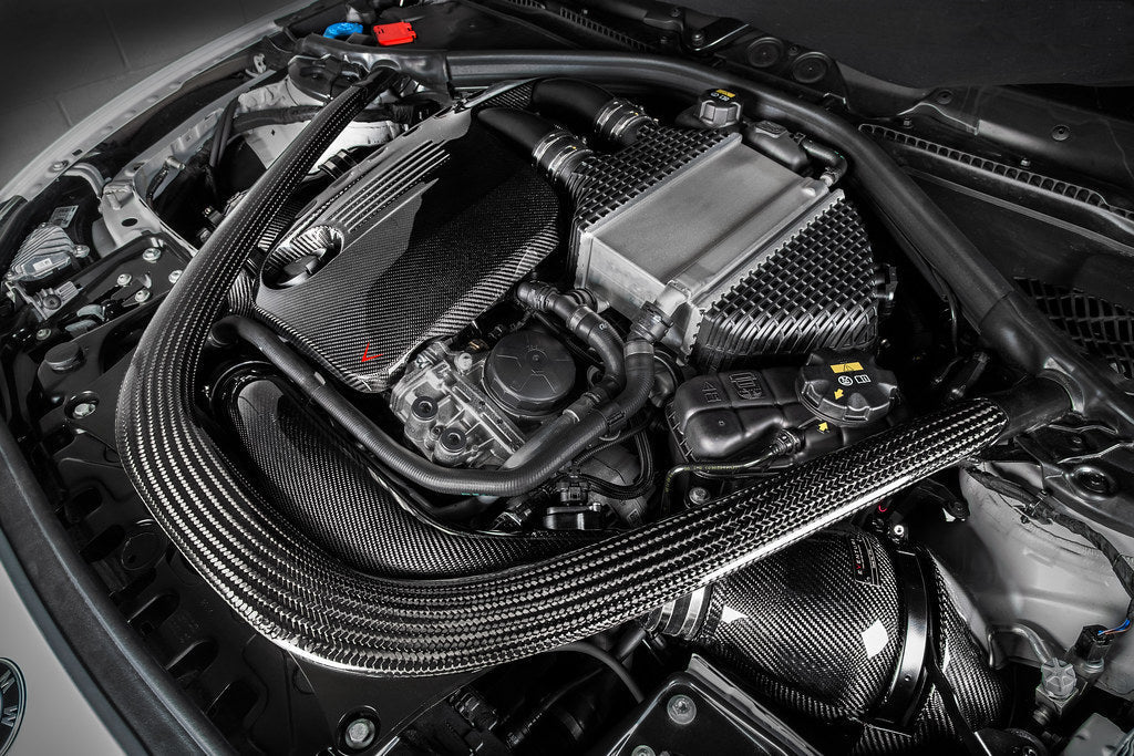 Eventuri BMW F8X M3 / M4 S55 Black Carbon Engine Cover-Performance-Silicon Valley Bimmer