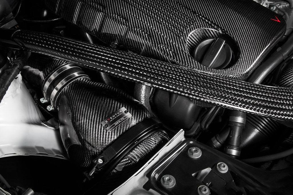 Eventuri BMW F8X M3 / M4 S55 Black Carbon Engine Cover-Performance-Silicon Valley Bimmer