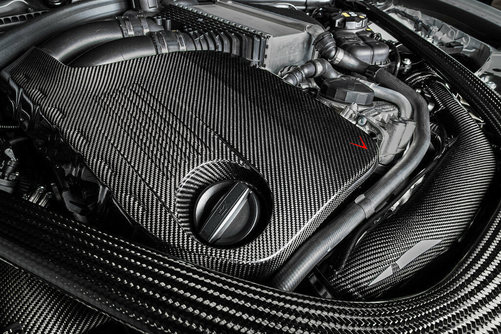 Eventuri BMW F8X M3 / M4 S55 Black Carbon Engine Cover-Performance-Silicon Valley Bimmer
