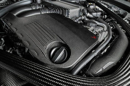 Eventuri BMW F8X M3 / M4 S55 Black Carbon Engine Cover-Performance-Silicon Valley Bimmer