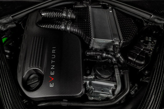Eventuri BMW F8X M3 / M4 S55 Black Carbon Engine Cover - Matte-Performance-Silicon Valley Bimmer