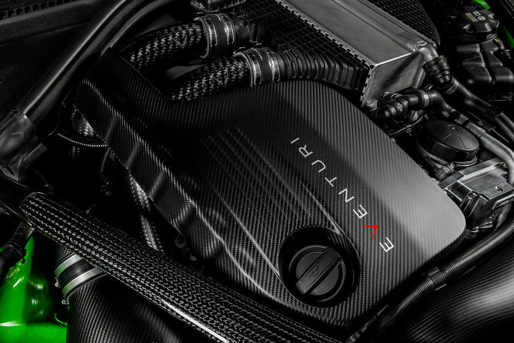 Eventuri BMW F8X M3 / M4 S55 Black Carbon Engine Cover - Matte-Performance-Silicon Valley Bimmer