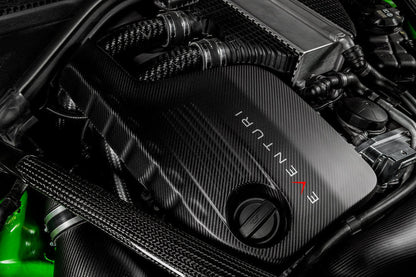 Eventuri BMW F8X M3 / M4 S55 Black Carbon Engine Cover - Matte-Performance-Silicon Valley Bimmer
