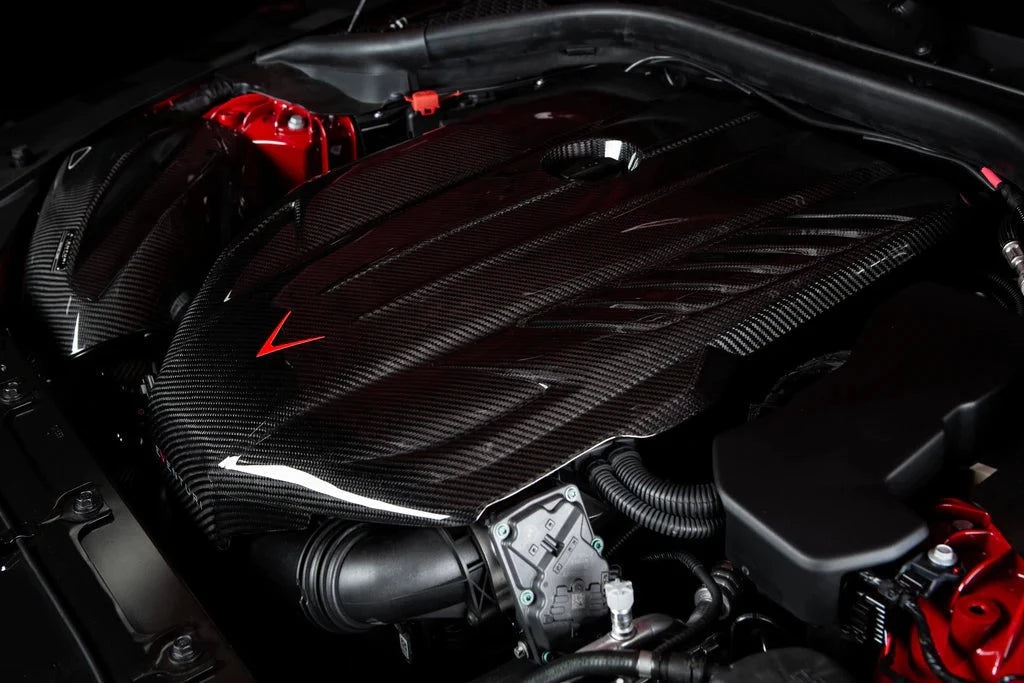 Eventuri Toyota A90 Supra Black Carbon Engine Cover-Performance-Silicon Valley Bimmer