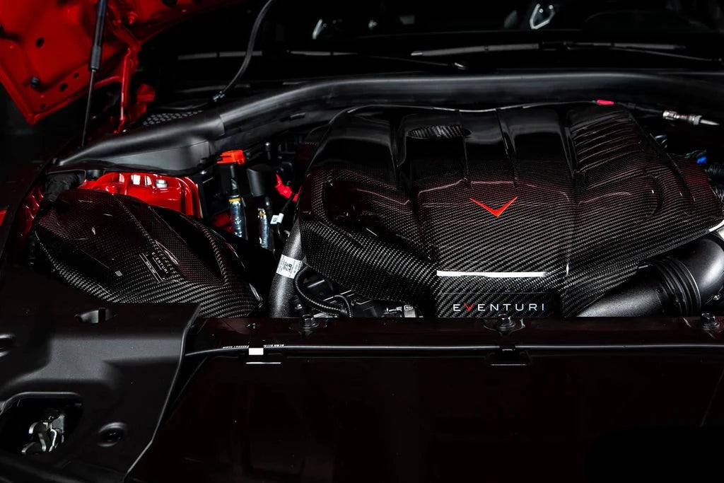 Eventuri Toyota A90 Supra Black Carbon Engine Cover-Performance-Silicon Valley Bimmer