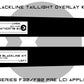 BMW 4 Series M4 2013-2016 (F32/F82 Pre LCI) Blackline Taillight Overlay Kit