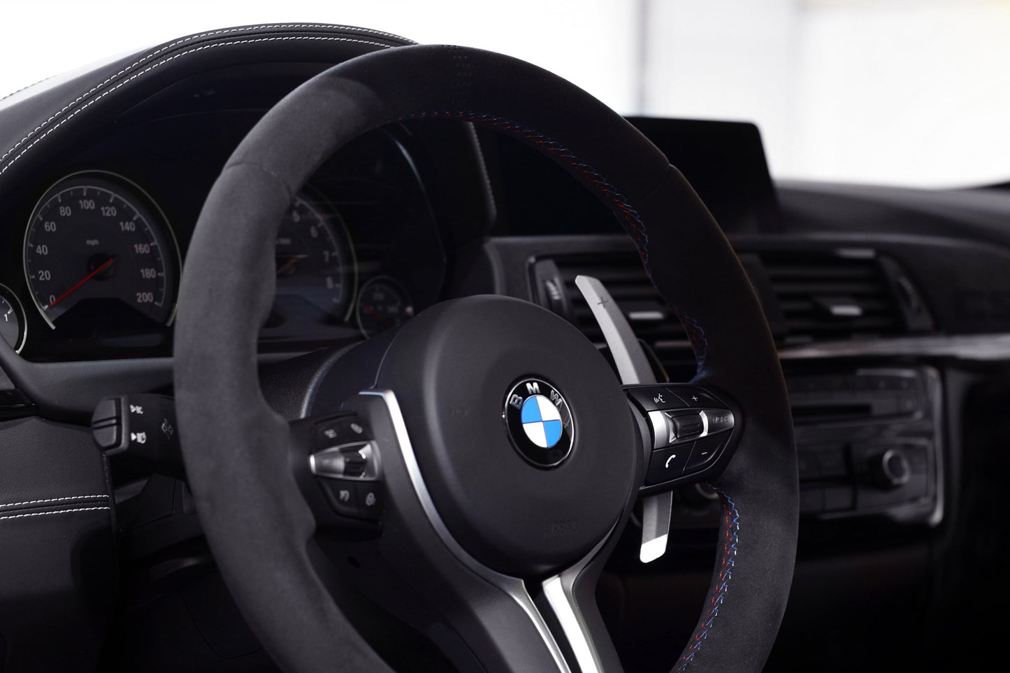 BMW F Chassis Blackline Spec Billet Paddle Shifter Set - Black