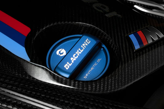 BMW M Car Series Blackline Performance Motorsport Blue Oil Cap Cover