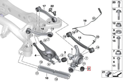 Fall-Line Motorsports E9X M3 / E82 1M Lower Tension Arm Bearing - Outer-Suspension-Silicon Valley Bimmer