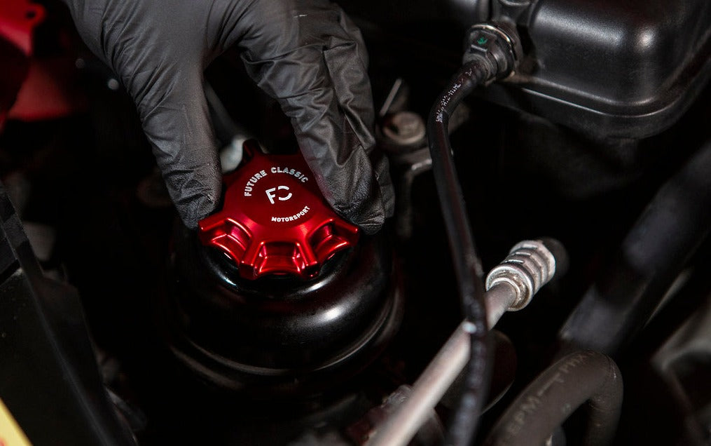 Future Classic E9X M3 Power Steering Reservoir Cap-Exterior-Silicon Valley Bimmer