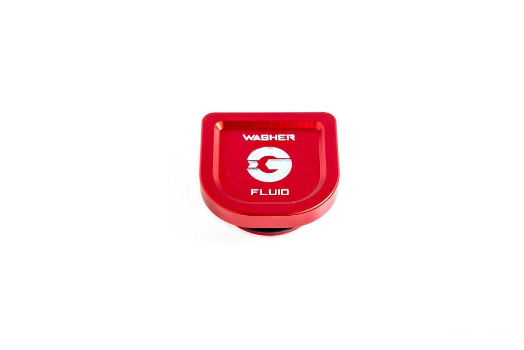 Goldenwrench Blackline Performance A90 Supra Edition RED Billet Washer Fluid Cap-Exterior-Silicon Valley Bimmer