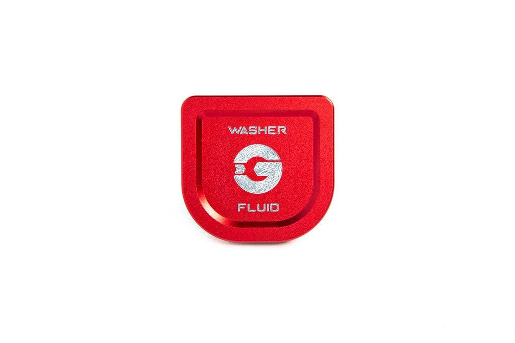 Goldenwrench Blackline Performance A90 Supra Edition RED Billet Washer Fluid Cap-Exterior-Silicon Valley Bimmer