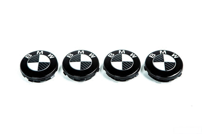 IND Carbon Floating Wheel Center Cap Set - 56mm-Wheels-Silicon Valley Bimmer