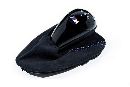 IND E9X M3 Tri-Color Stitched Alcantara Shift Boot Set-Interior-Silicon Valley Bimmer