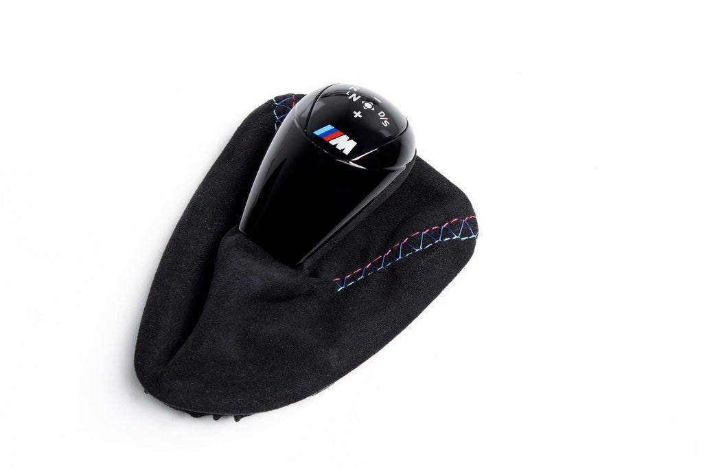 IND E9X M3 Tri-Color Stitched Alcantara Shift Boot Set-Interior-Silicon Valley Bimmer