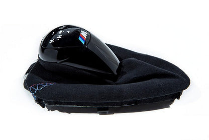 IND E9X M3 Tri-Color Stitched Alcantara Shift Boot Set-Interior-Silicon Valley Bimmer