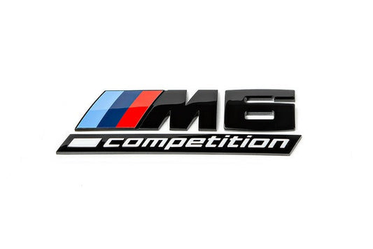 IND F1X M6 Competition Trunk Emblem - Gloss Black-Exterior-Silicon Valley Bimmer