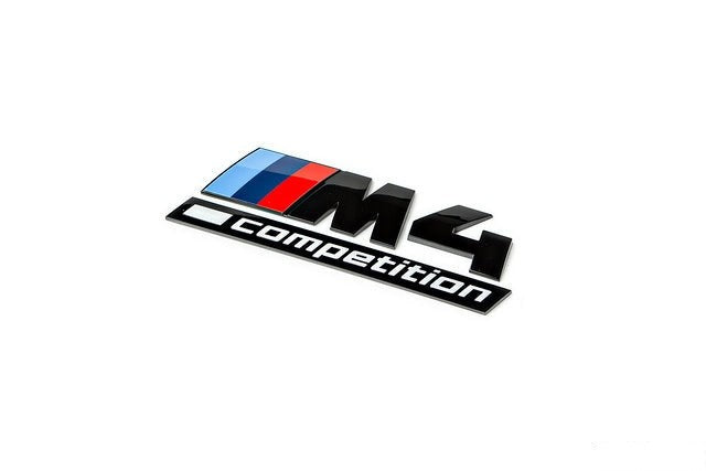 IND F82 M4 Competition Trunk Emblem - Gloss Black-Exterior-Silicon Valley Bimmer