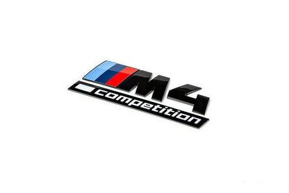 IND F82 M4 Competition Trunk Emblem - Gloss Black-Exterior-Silicon Valley Bimmer