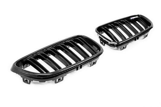 IND F87 M2 Carbon Front Grille Set - 2x2-Exterior-Silicon Valley Bimmer