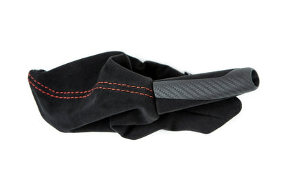 IND F87 M2 Matte Carbon Stitched Parking Brake Handle-Interior-Silicon Valley Bimmer