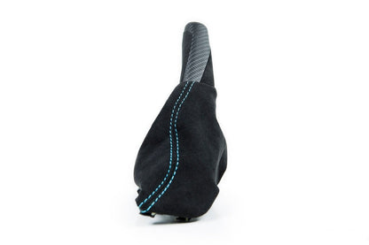 IND F87 M2 Matte Carbon Stitched Parking Brake Handle-Interior-Silicon Valley Bimmer
