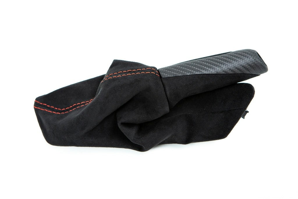 IND F87 M2 Matte Carbon Stitched Parking Brake Handle-Interior-Silicon Valley Bimmer
