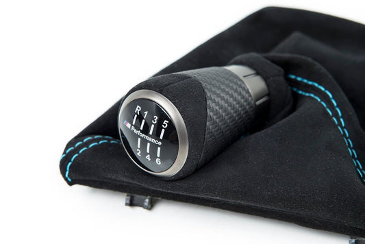 IND F87 M2 Matte Carbon Stitched Shift Boot - 6MT-Interior-Silicon Valley Bimmer