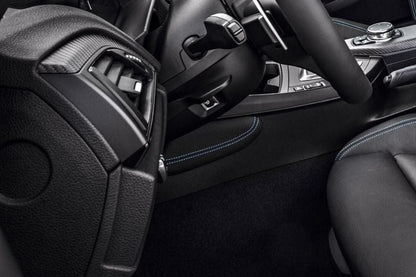 IND F87 M2 Stitched Alcantara Knee Pad - Polar Blue-Interior-Silicon Valley Bimmer