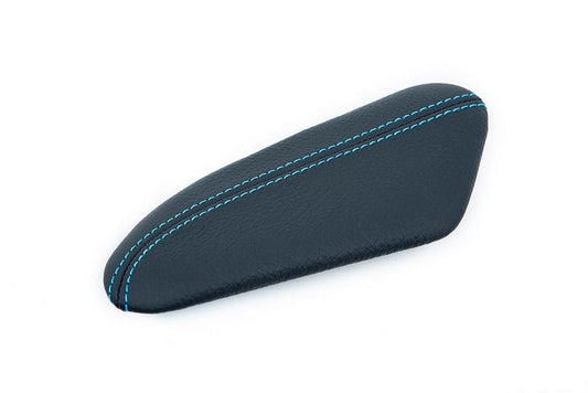 IND F87 M2 Stitched Leather Knee Pad - Polar Blue-Interior-Silicon Valley Bimmer