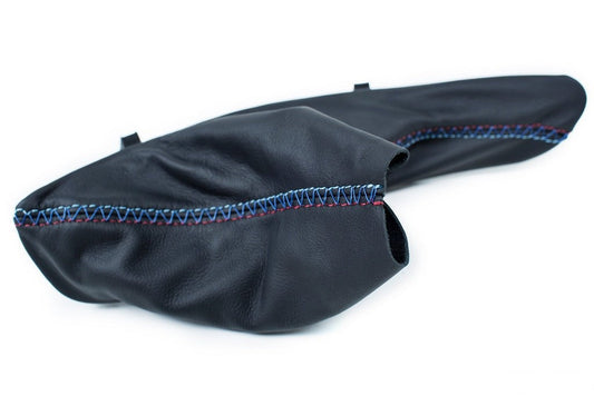 IND F8X M3 / M4 Tri-Color Leather E-Brake Boot - Cross Stitch-Interior-Silicon Valley Bimmer