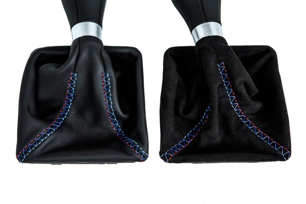 IND G8X M2 / M3 / M4 Tri-Color Shift Boot - Cross Stitch-Interior-Silicon Valley Bimmer