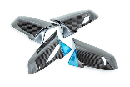 IND Painted M Inspired Dry Carbon Mirror Cover Set-Exterior-Silicon Valley Bimmer