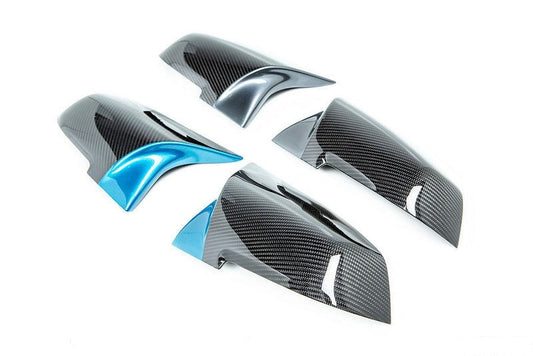 IND Painted M Inspired Dry Carbon Mirror Cover Set-Exterior-Silicon Valley Bimmer