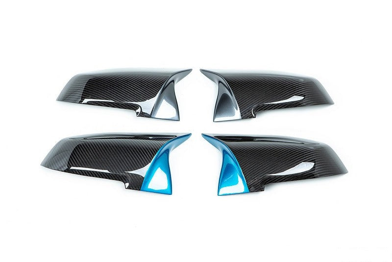 IND Painted M Inspired Dry Carbon Mirror Cover Set-Exterior-Silicon Valley Bimmer