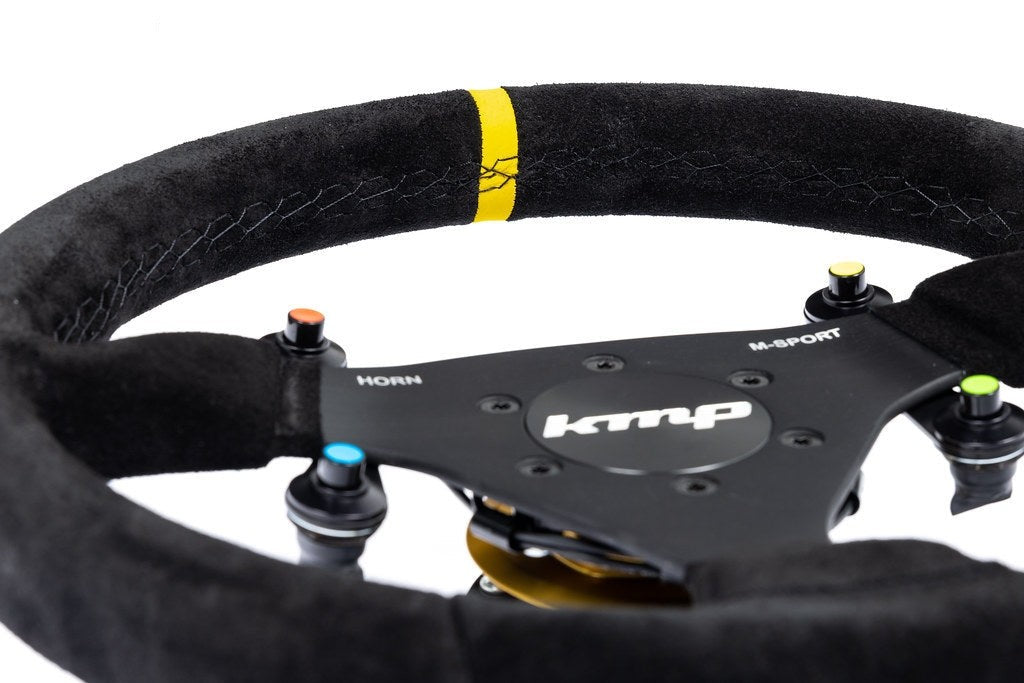 KMP E9X M3 / E82 1M Racing Wheel + Quick-Release Hub Kit - 6MT-Interior-Silicon Valley Bimmer