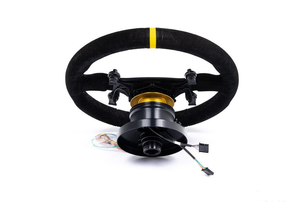 KMP E9X M3 / E82 1M Racing Wheel + Quick-Release Hub Kit - 6MT-Interior-Silicon Valley Bimmer