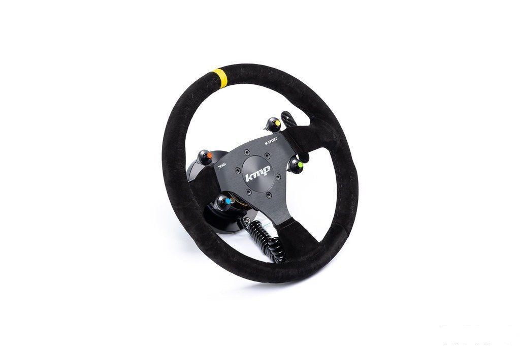 KMP E9X M3 Racing Wheel + Quick-Release Hub Kit - DCT GEN2-Interior-Silicon Valley Bimmer