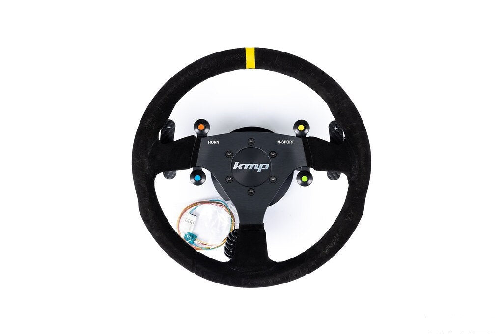 KMP E9X M3 Racing Wheel + Quick-Release Hub Kit - DCT GEN2-Interior-Silicon Valley Bimmer