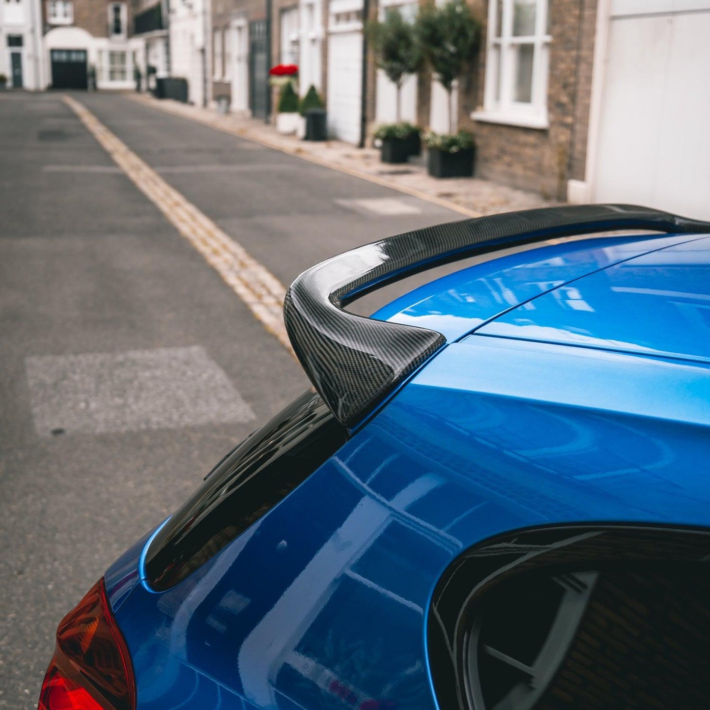 MHC+ BMW 1 Series Tube Style Rear Spoiler In Pre Preg Carbon Fibre (F20/F21)