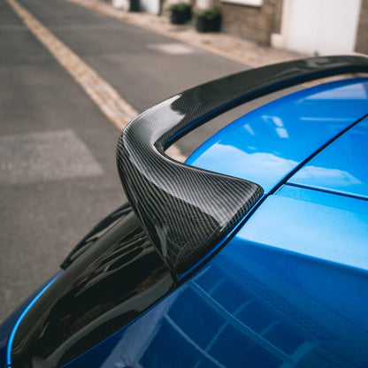 MHC+ BMW 1 Series Tube Style Rear Spoiler In Pre Preg Carbon Fibre (F20/F21)