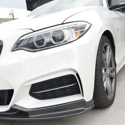 MHC BMW 2 Series Low Line Front Splitter V2 In Gloss Carbon Fibre (F22/F23)