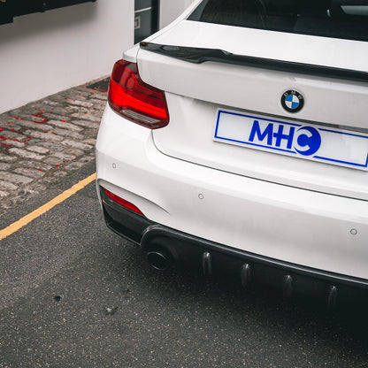 MHC+ BMW M2/2 Series M4 Style Rear Spoiler In Pre Preg Carbon Fibre (F87/F22)