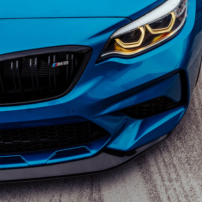 MHC+ BMW M2 Competition GT Style Front Splitter In Gloss Pre Preg Carbon Fibre (F87)