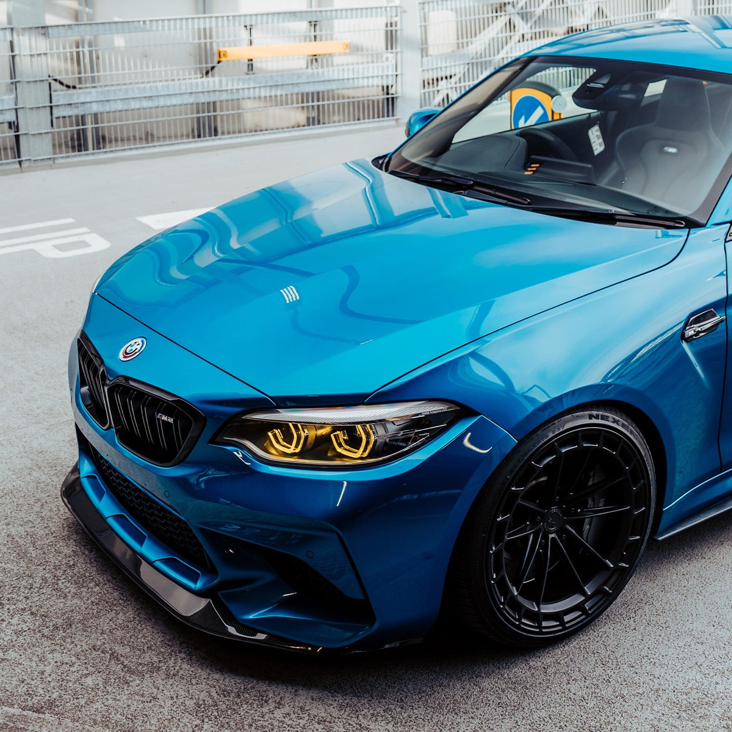 MHC+ BMW M2 Competition GT Style Front Splitter In Gloss Pre Preg Carbon Fibre (F87)