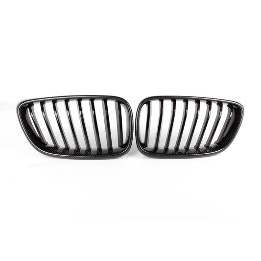 MHC BMW M2/2 Series Single Slat Front Grilles In Gloss Carbon Fibre (F87/F22/F23)