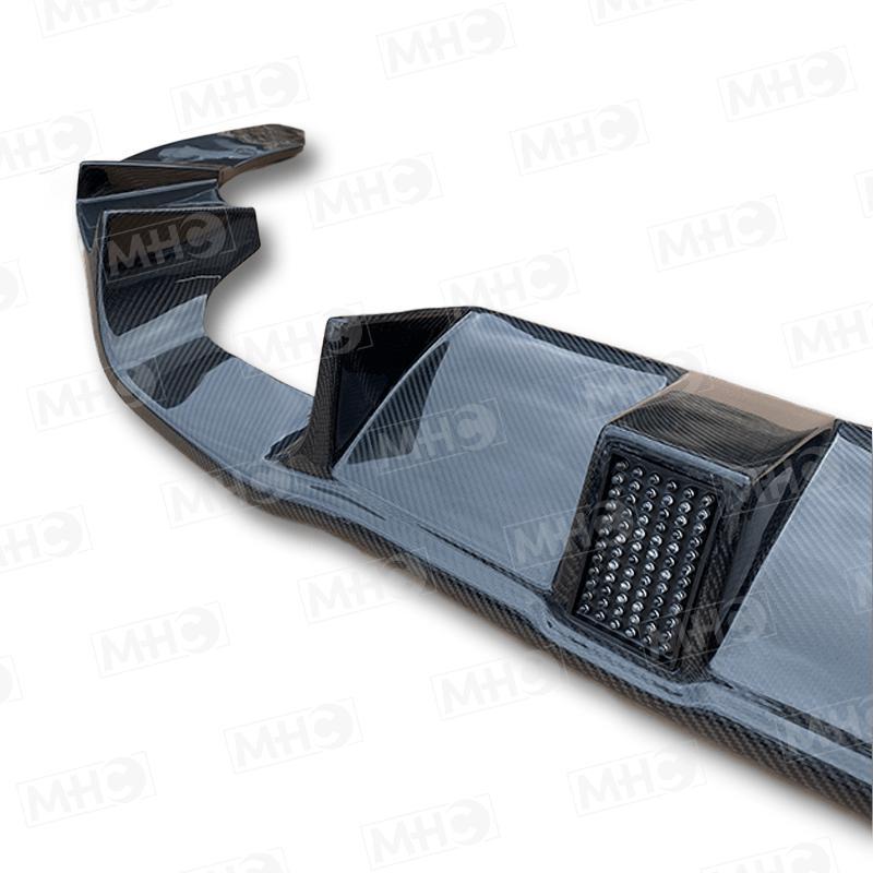 MHC+ BMW M2/M2 Competition Aggressive LED Diffuser In Pre Preg Carbon Fibre (F87)