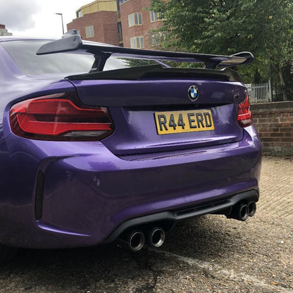 MHC+ BMW M2/M3/M4 Performance Style Rear Wing In Gloss Carbon Fibre (F87/F80/F82)